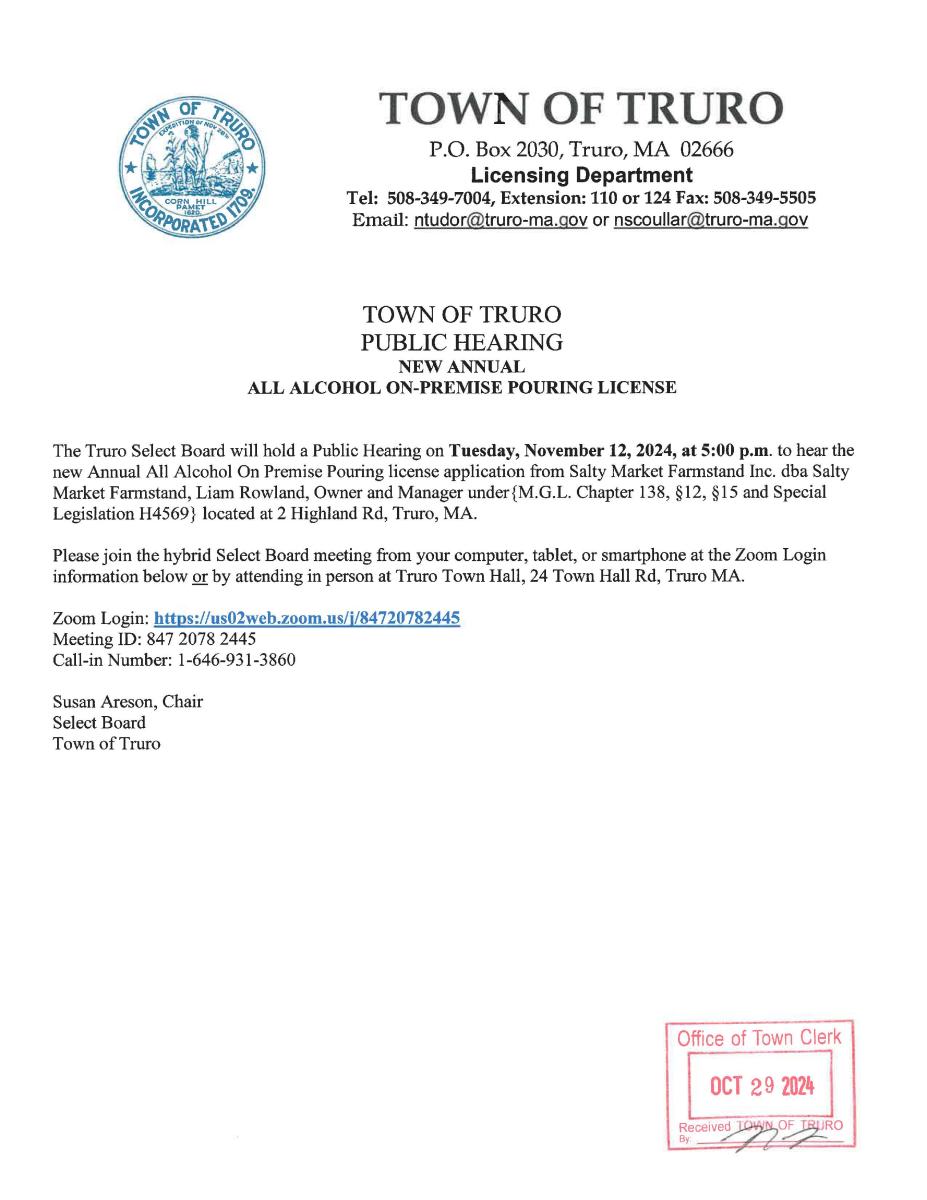 Public Hearing Notice 