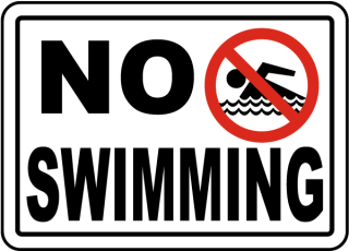 no swimming