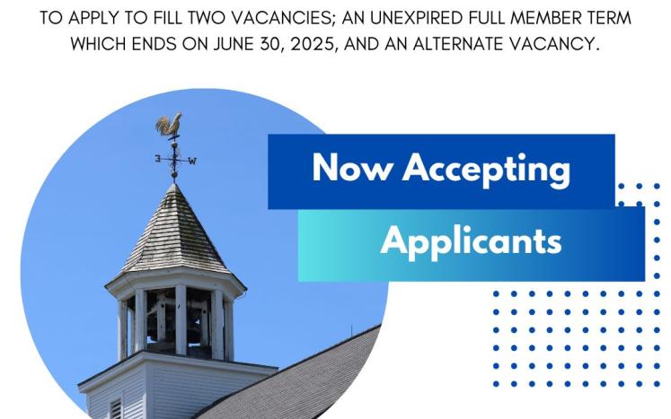 Ad Hoc Building Committee Seeking Additional Applicants to Fill Two Vacancies